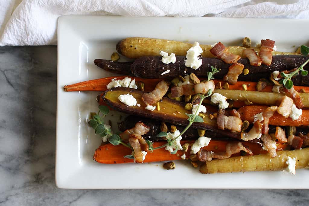 Roasted Rainbow Carrots | Jessica's Dinner Party