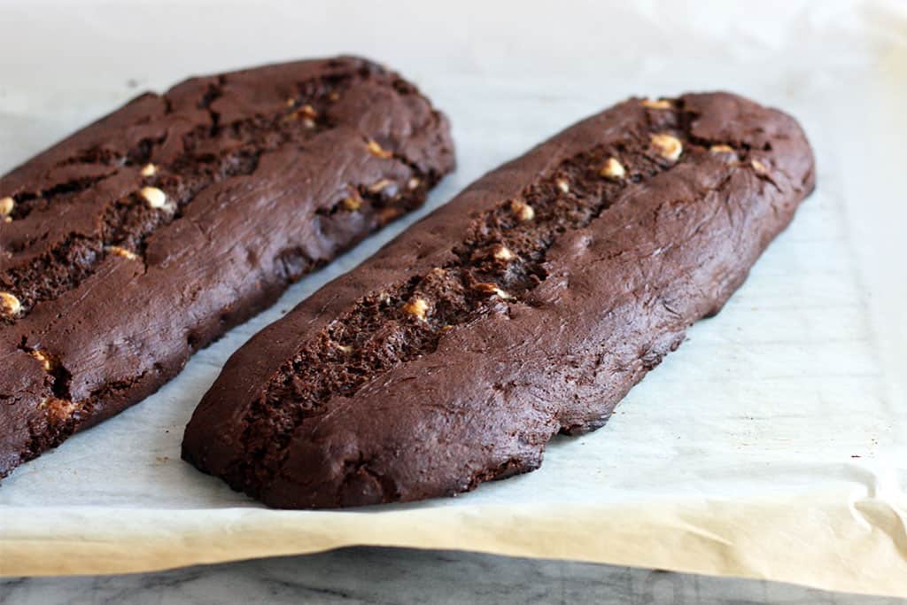 Chocolate Biscotti with Almonds | Jessica's Dinner Party