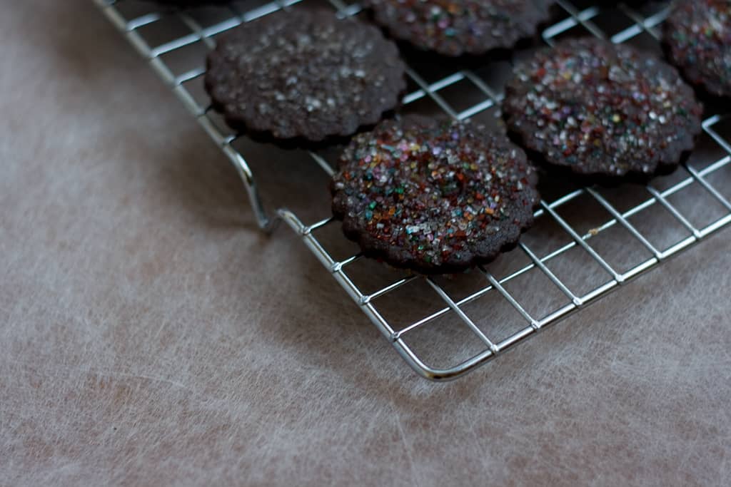 Sparkly Double Chocolate Cookies by Jessica's Dinner Party