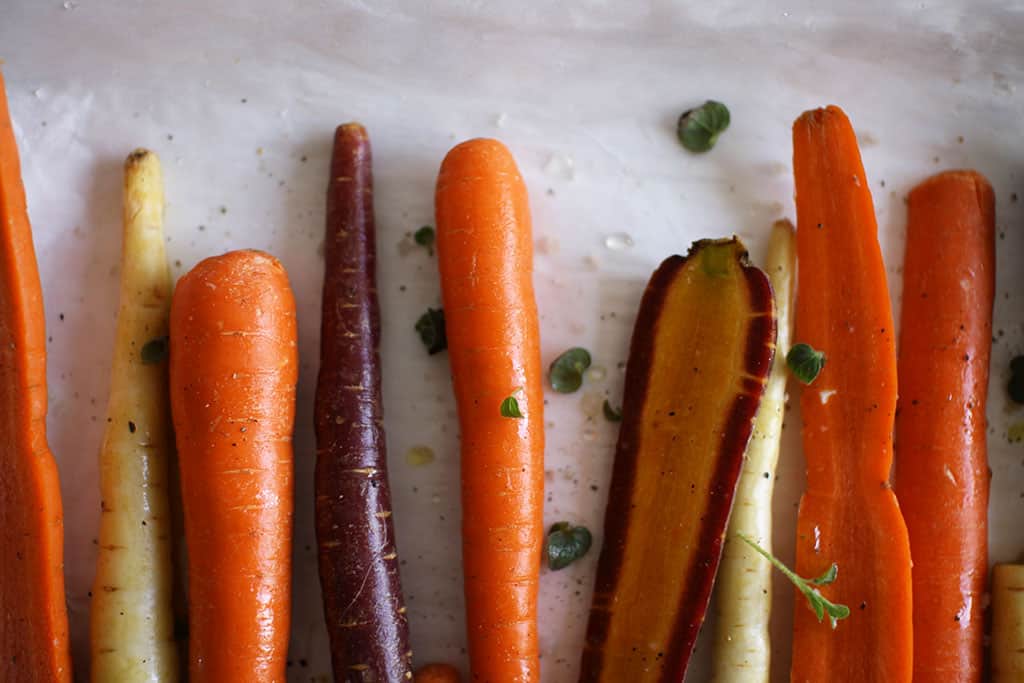 Roasted Rainbow Carrots | Jessica's Dinner Party