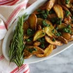 Roasted Potatoes with Kale Pesto | Jessica's Dinner Party