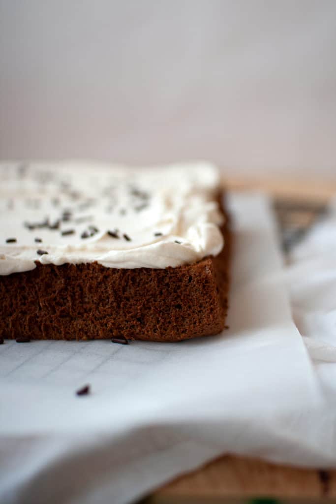 Chocolate Pumpkin Cake with Whipped Mascarpone Cream