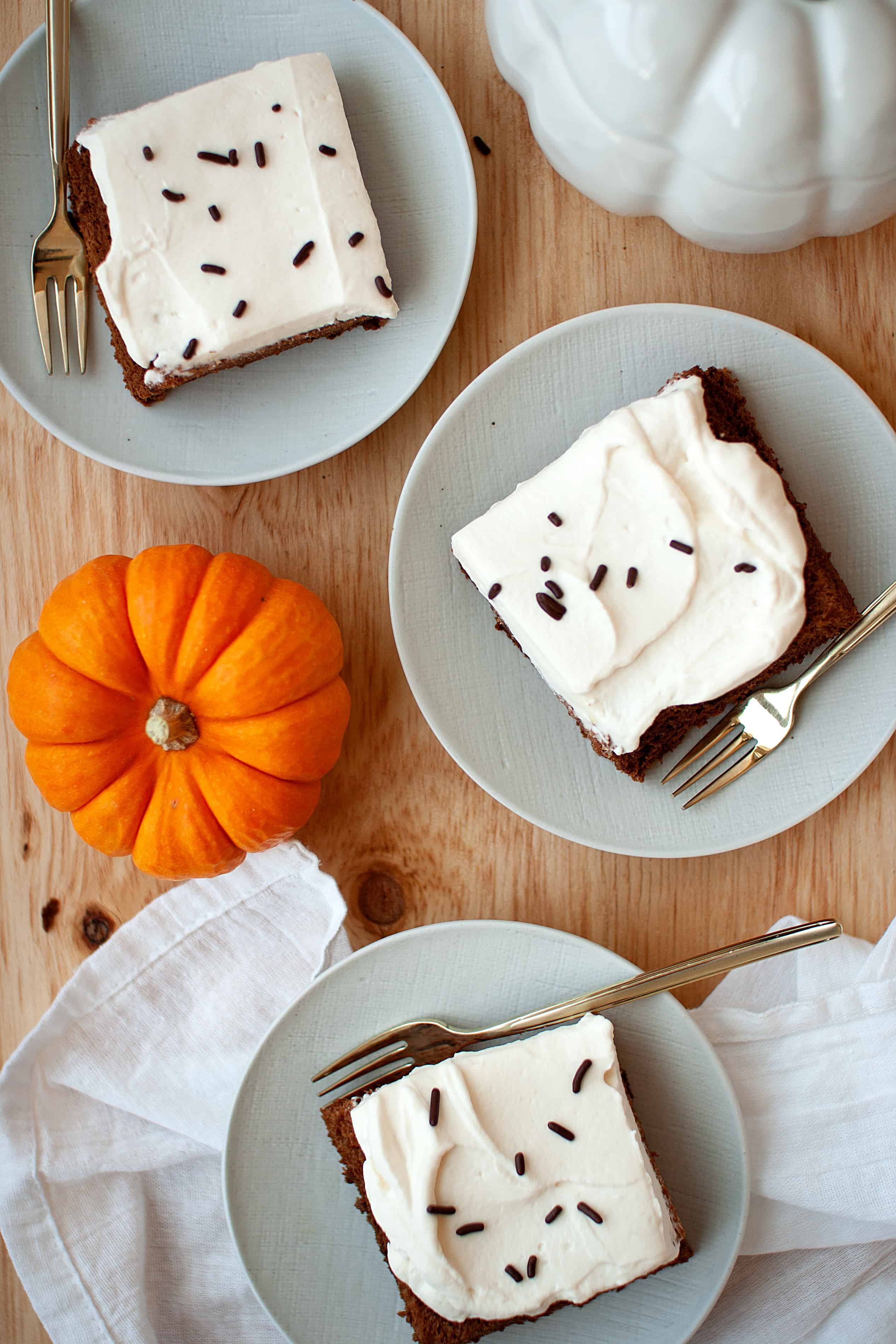 Chocolate Pumpkin Cake with Whipped Mascarpone Cream