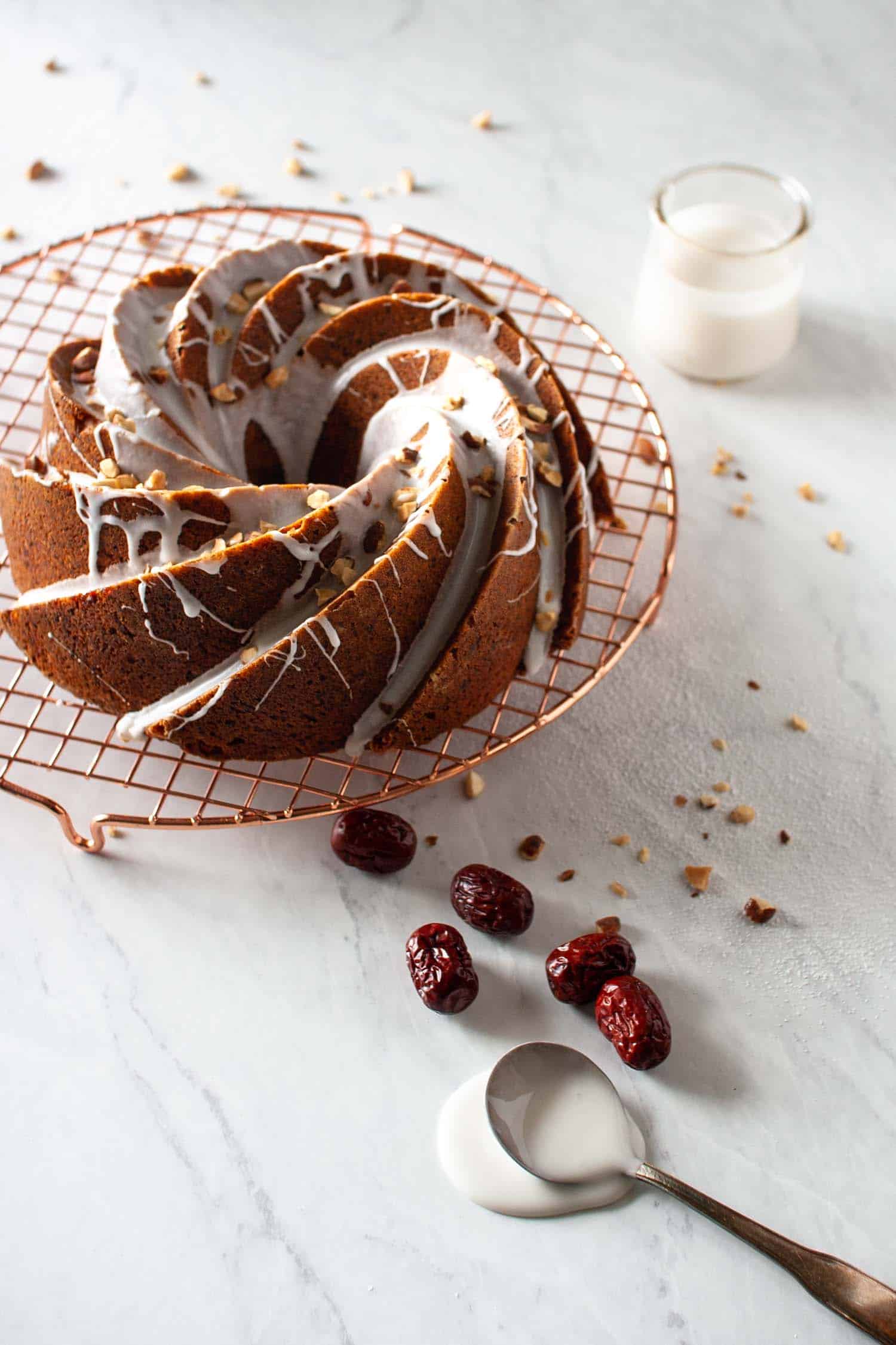 Jujube Date and Almond Bundt Cake