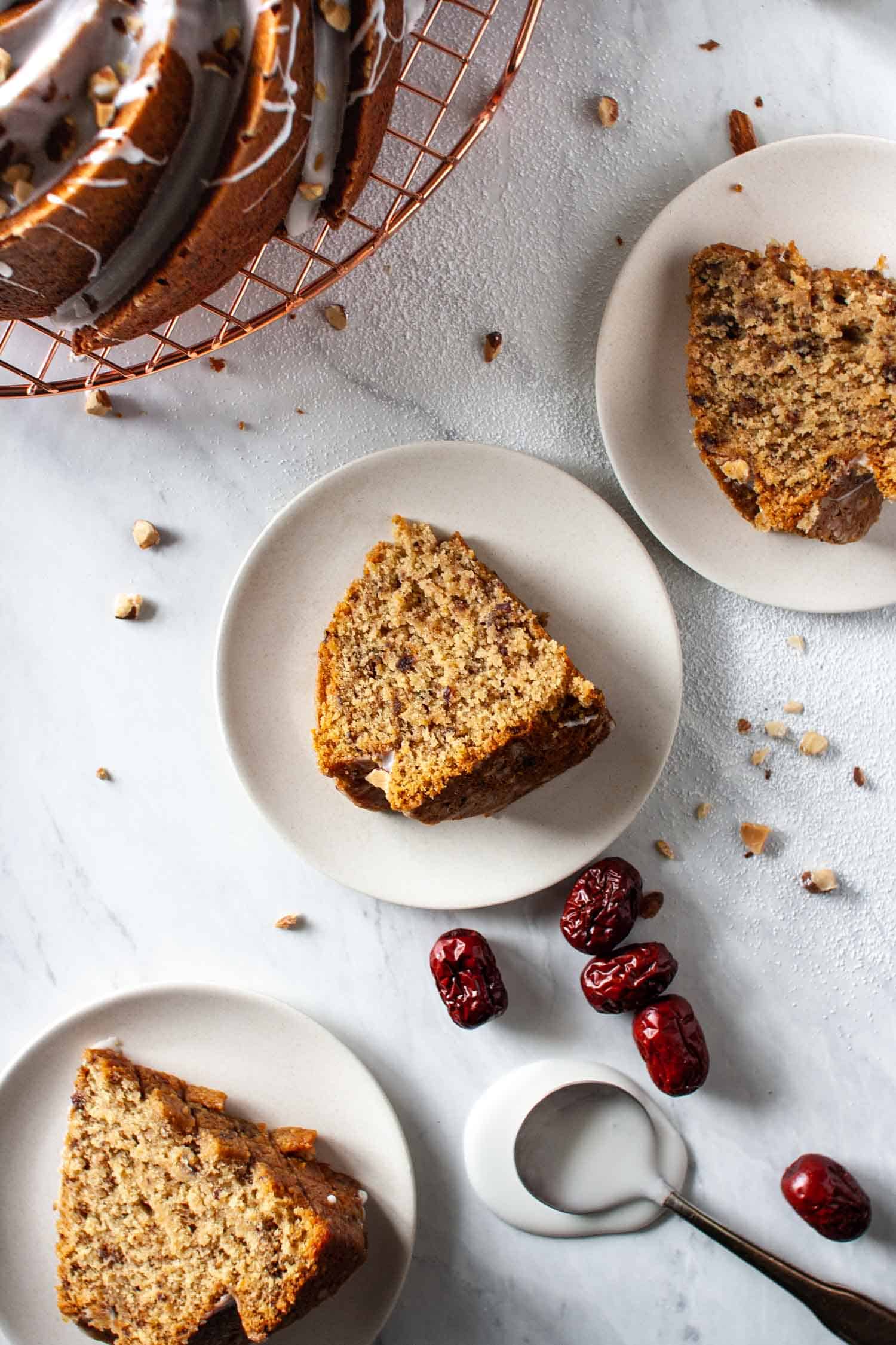 Jujube Date and Almond Bundt Cake