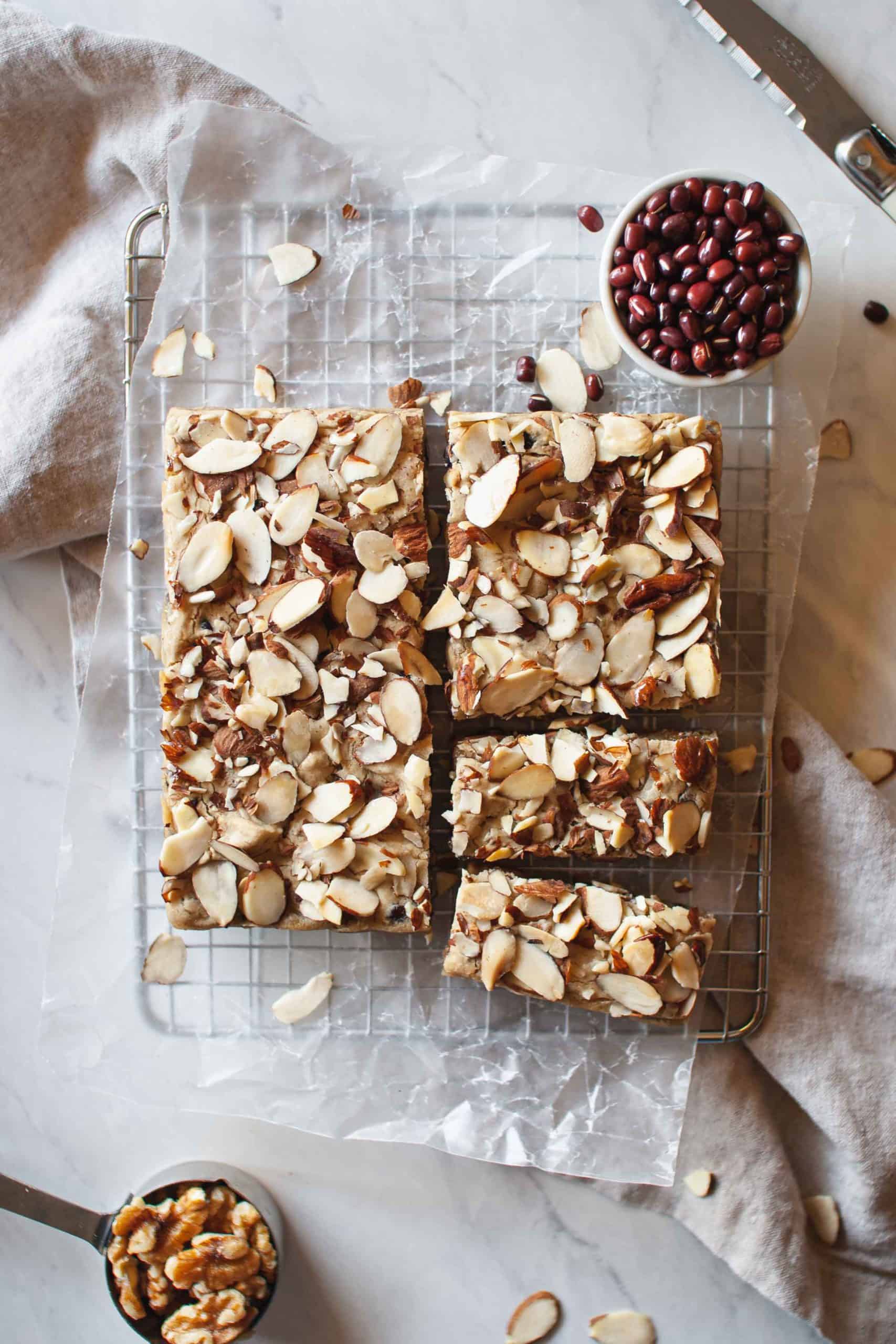 Mochi Bread with Walnuts, Almonds, and Adzuki Beans | Jessica's Dinner Party