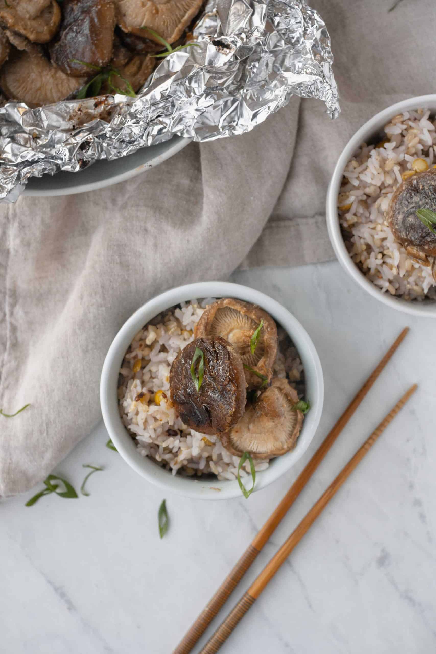 Miso Mushrooms Steamed | Jessica's Dinner Party