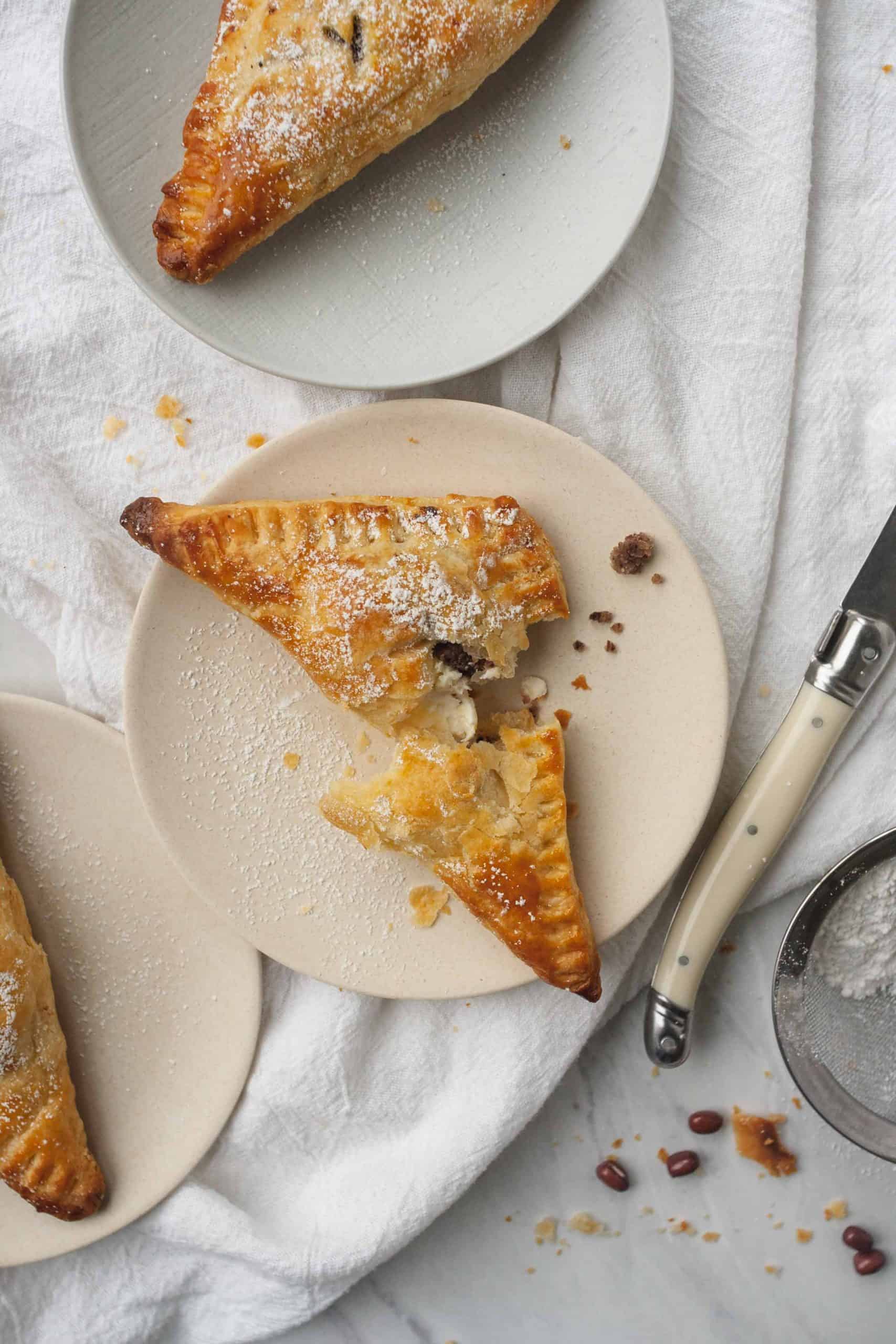 Sweet Adzuki Bean and Cream Cheese Pies | Jessica's Dinner Party